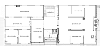 obeji showroom design sketch